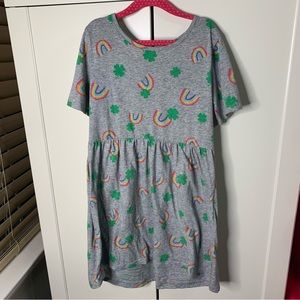 Girl’s City Streets Rainbow Shamrock Summer Dress